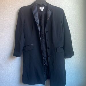 Black Ann Taylor Loft Long Blazer